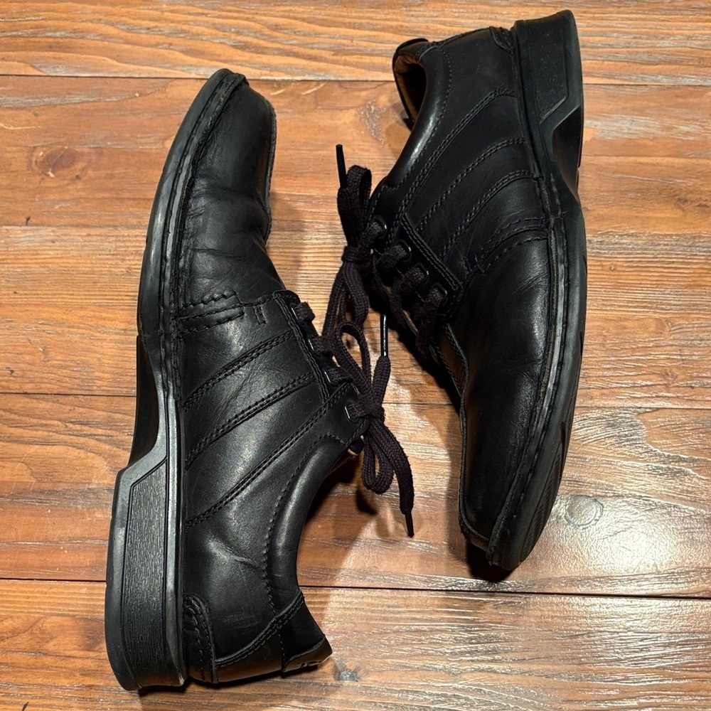 Clarks Touareg Vibe Leather Lace-Up Oxfords – Men’s Size 9 – Black - Picture 5 of 8